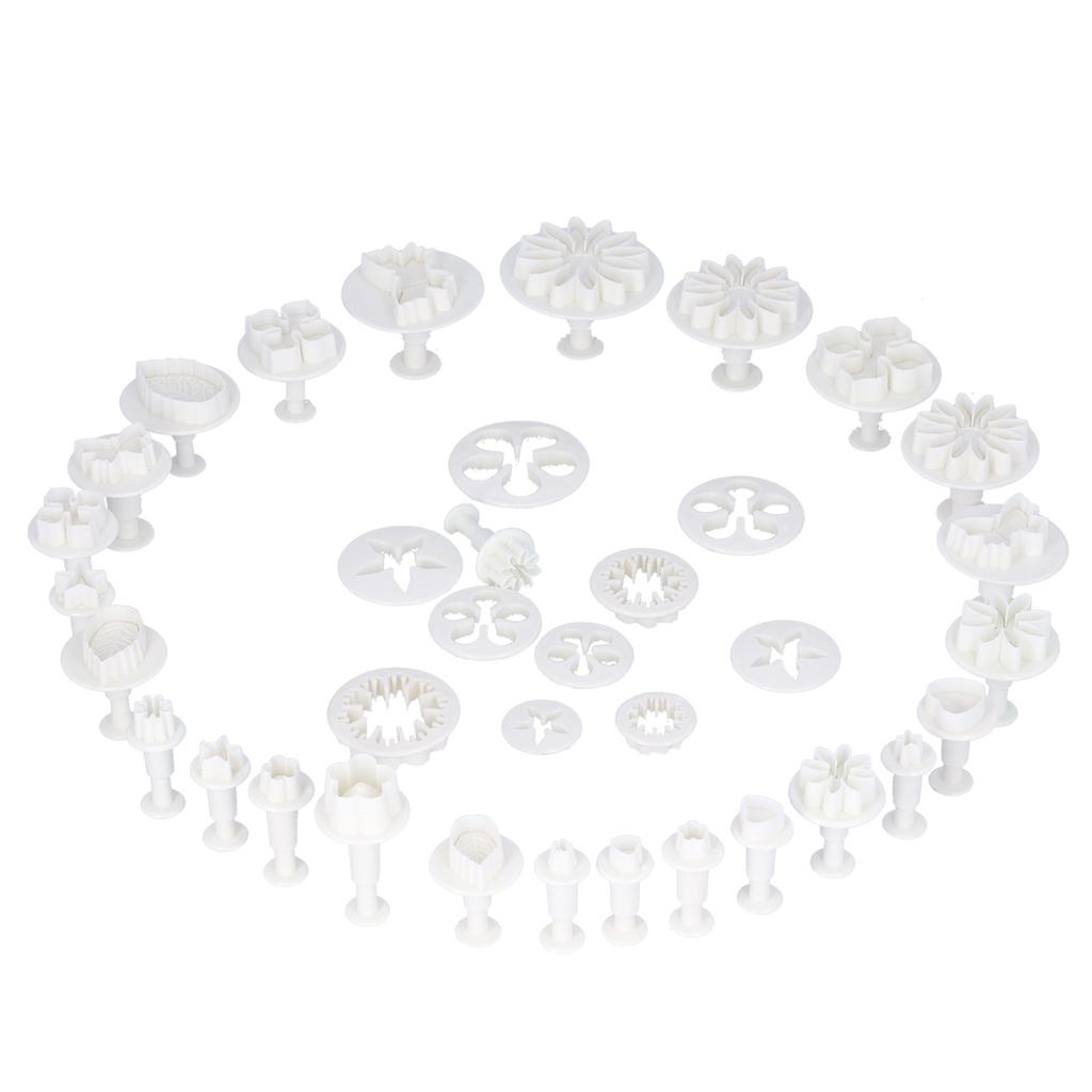 46PCS Fondant Cake Mould Cookies Biscuits Cutters Mould Set Baking Utensil Cake Decorating Kit