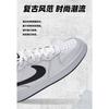 (GS) Nike Court Borough Low 2 'White Black' Kids' BQ5448-104
