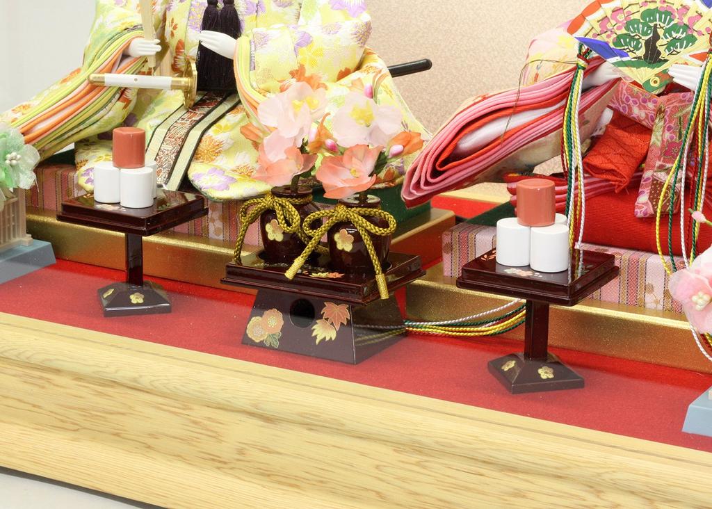 Hina Doll Case Decoration Hina Doll Made by Fujio Shining Hina Wood Grain Acrylic Case Decoration 2526-2B