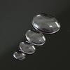 Wholesale Transparent clear Flat 25mm Round Glass Cabochons