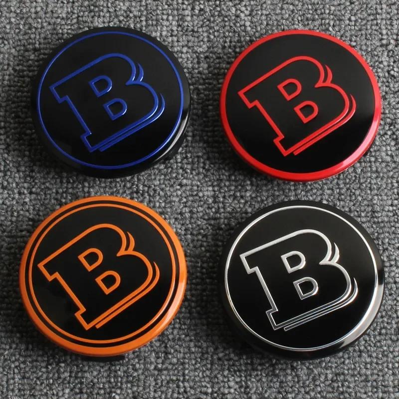4Pcs 75mm Brabus Logo Car Emblem Wheel Center Hub Cap Accessories For Mercedes Benz AMG Apple W204 GLA GLC CLA W205 W203 W206