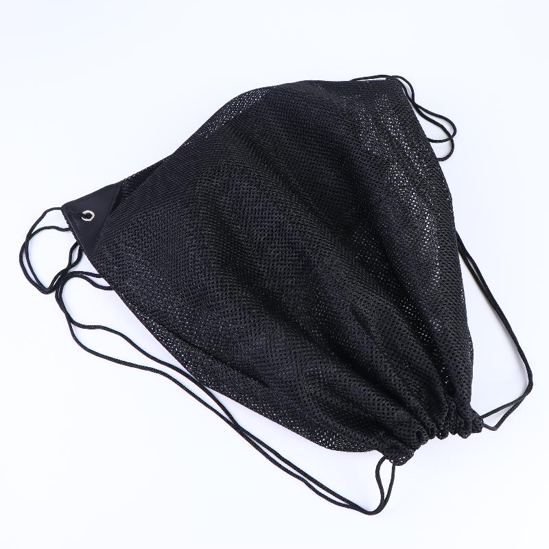 Mesh Drawstring Backpack Bag Breathable Grocery Fruit Storage Sack Multifunction Foldable Ventilated Net Pouch For Sports Gym