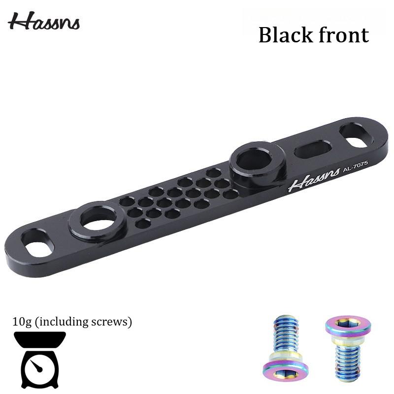

HASSNS Road Bike Disc Brake Adapter CNC Bicycle Hydraulic disc brake Converter Bracket For SHIMANO SRAM 140mm 160mm brake disc Black Front