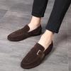 Men's spring shoes men's leather shoes one-pedal men's shoes trendy shoes men's suede beanie shoes leather shoes men's