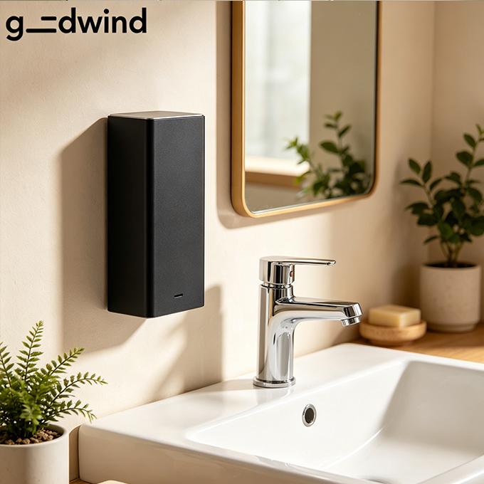 Automatic Touchless Sensor Soap Dispenser 1000ml Battery Wall Mounted Refillable Soap Dispenser for Bathroom Household Office чёрный