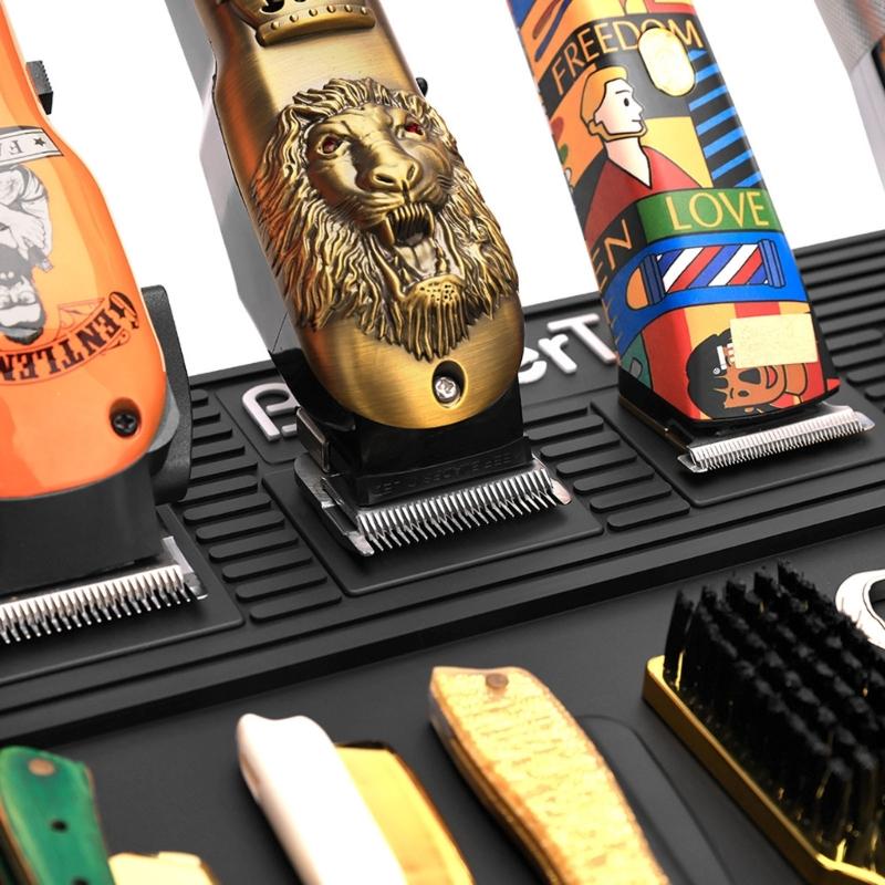 Waterproof Silicone Hairdressing Mat With 6Magnets AntiSlip Surfaces Grooming Tool Holder Pad For Salon Professional