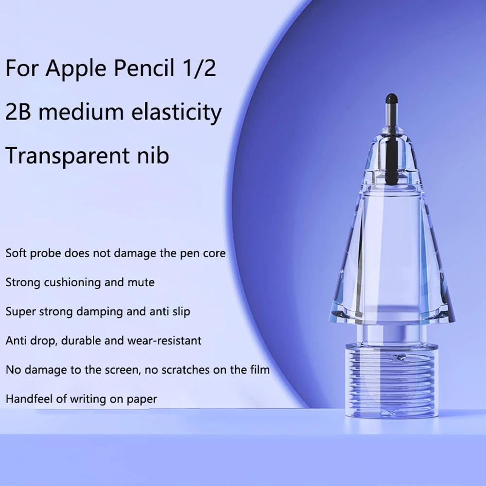 Stiftspitzen für Apple Pencil Pro 1./2. Gen Ersatz Kristall Diamant Spitzen 4B 2B HB für iPad Stift 2 1 Verschleißfeste Stylus Stift Spitzen