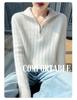 Women's 100% Wool Thickened Knitted Sweater with Large Lapel - Autumn/Winter Warm Twist Pullover, Versatile & Trendy