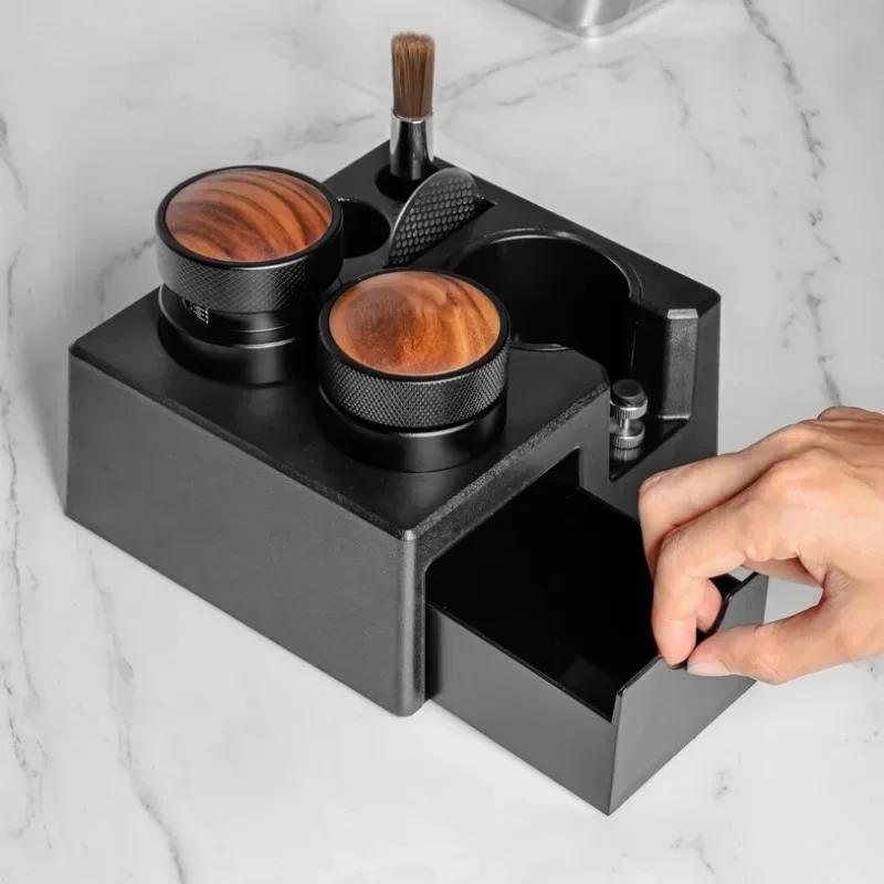 New Coffee Portafialter Holder Tamping Station Organizer Stand Support Base Delonghi Breville For Espresso Accessories Barista