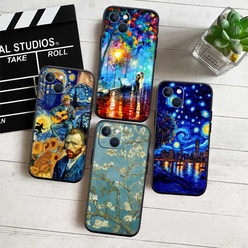 Starry Night Van Gogh Painting New High-End Shell Phone Case for Xiaomi Poco F8 M4 M5 M6 M7 X3 X6 X7 Pro GT NFC Ultra