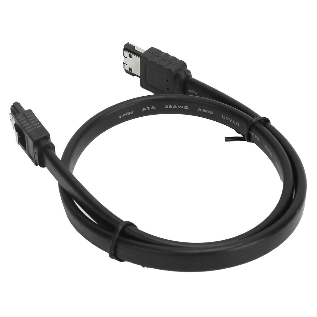 Connection Cable ESATA To SATA Male To Male M M Shielded Extender with Shrapnel for External Hard Drive