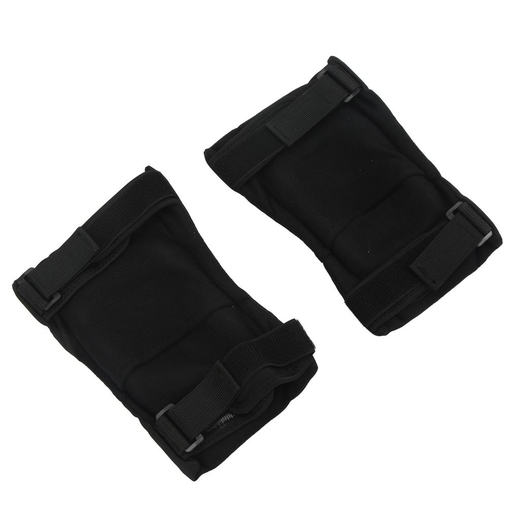 2pcs Knee Pads Guard Short Reflective Thickened PP Flexible Bendable Breathable Rubber Motorcycle Knee Guard for Outdoor