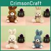 Cartoon Lovable Style Rabbit Plush Toy With Bow Tie Ideal For Backpacks And Keychains