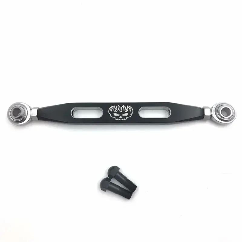 Motorcycle Gear Shift Linkage For Harley Davidson 2004-later Sportster 1200/Forty Eight Black Slotted Flame Skull