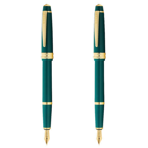 Cross Cross Bailey Light Gloss Fountain Pen (Green/Gold)