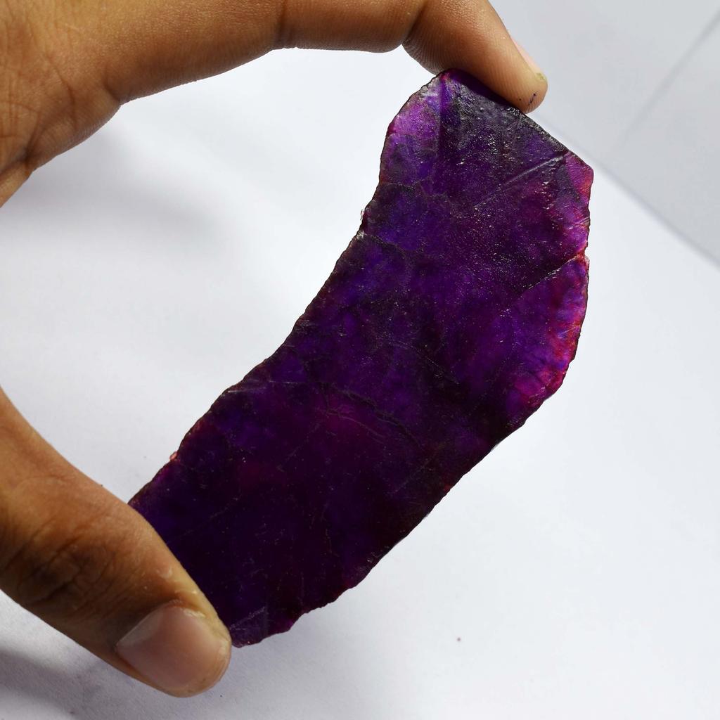 41 Ct Stunning Quality Natural Purple Sapphire Gemstone Uncut Rough CERTIFIED