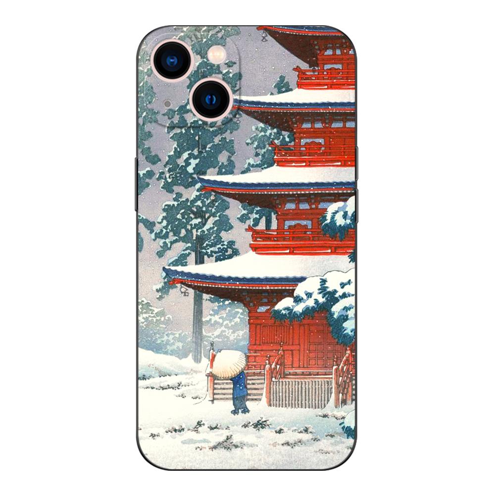 Black Tpu Case For Realme 7i 8i 9 Pro Plus 9i C12 GT Neo2 Narzo 20 30A 50A 50i Retro Tokyo Japanese Art