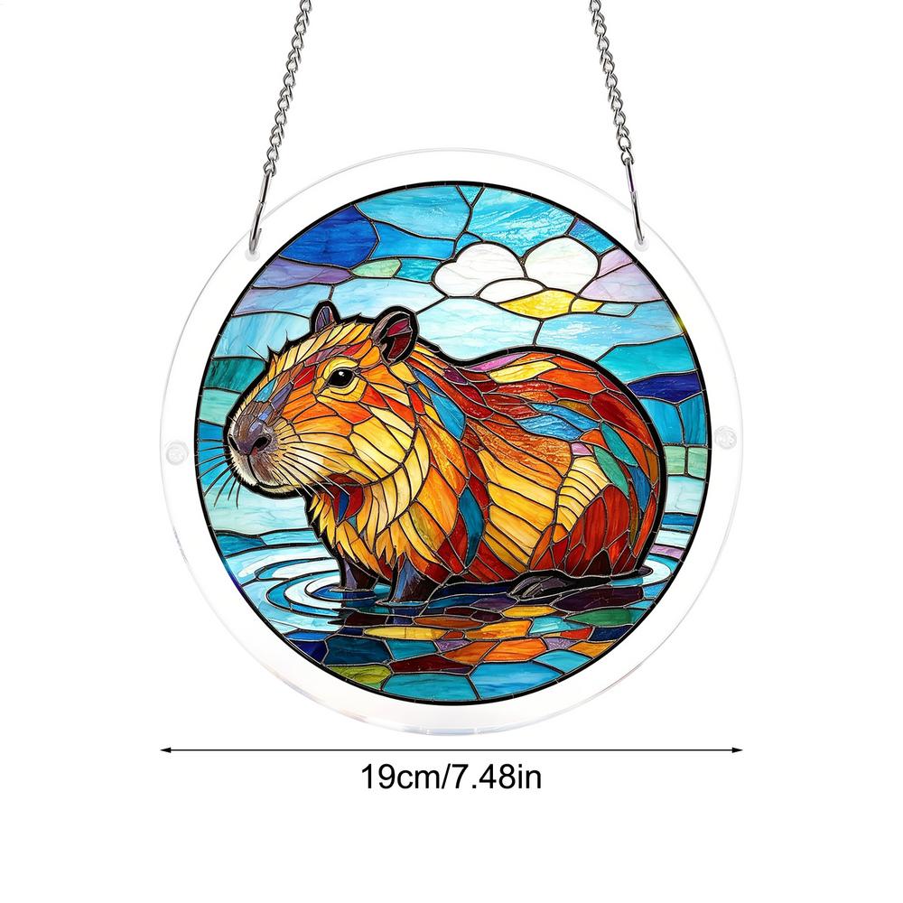 Sun Catcher Ornaments Fade-Resistant Colorful 2D Acrylic Pendant Window Decor Puzzle Ornament For Bedroom Living Room