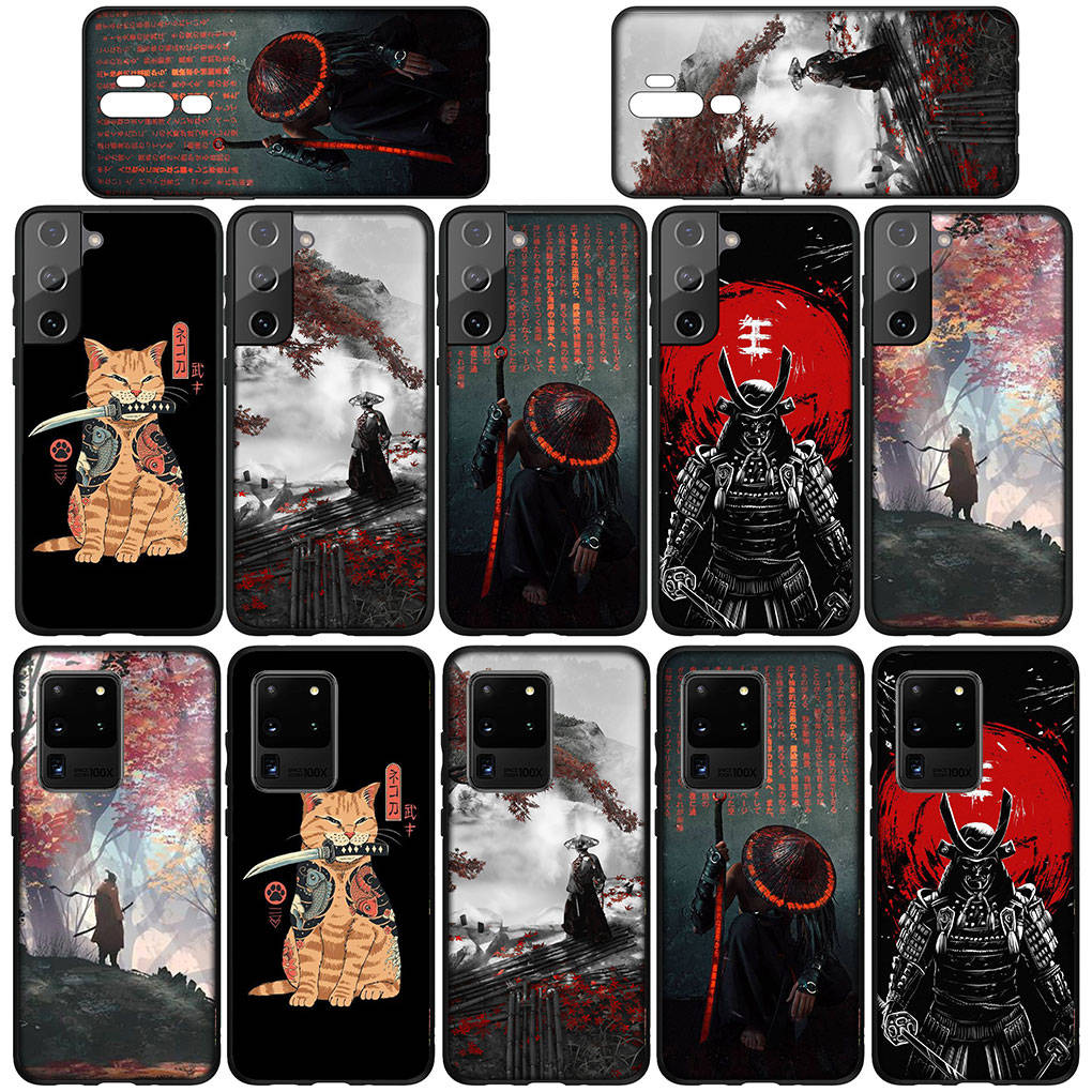 For iPhone 16 15 Xiaomi Redmi Note 14 13 12 11 Pro Max X 8 16e Samsung Galaxy S25 S24 S23 Moto OPPO Huawei Bushido Japan The Samurai Ninja Phone Case
