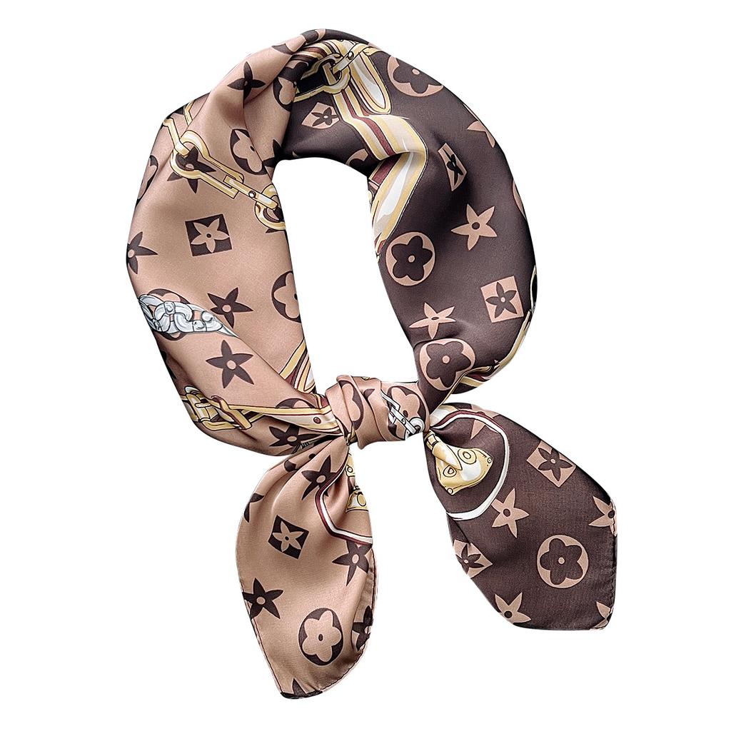 Korean version of the new fashionable and versatile 71 square scarves for women's spring and summer travel sunscreen shawl shirt suit decorative scarf
