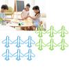 100Pcs Cute Paper Clips Plane Shape Design Covered Wire Bright Color Fancy Paperclips for Scrapbook 