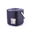 Portable Desktop Trash Can With Lid 4L Round Plastic Bin Kitchen Home Office Dry Wet Separation