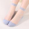 Women's Spring and Summer Fashionable Transparent Crystal Silk Cotton Socks