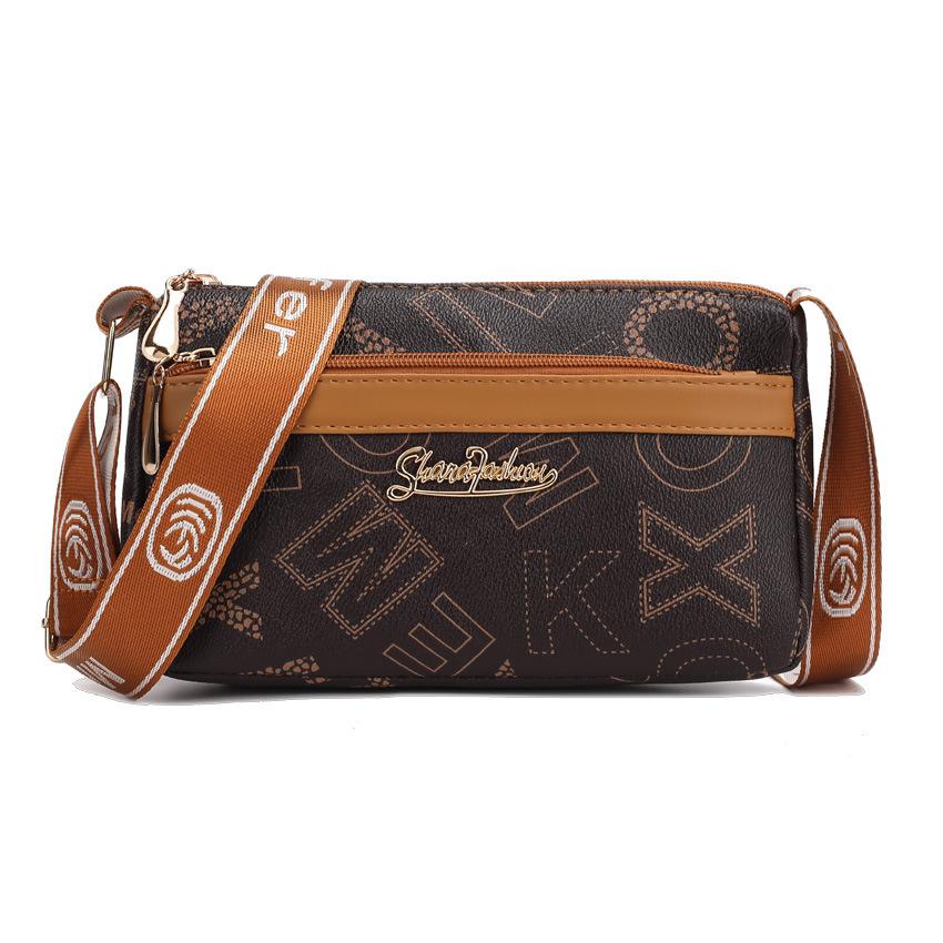 

Зима 2025 женская сумка маленькая сумка новая широкополосная универсальная сумка среднего и пожилого возраста сумка-мессенджер через плечо женская