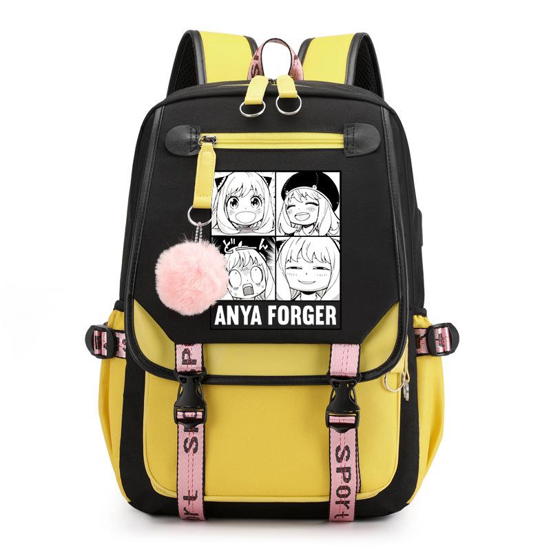Spy Play House Backpack Casual Versatile Large Capacity Junior High School Student School Bag