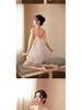 Seductive Backless Lace Camisole Nightgown