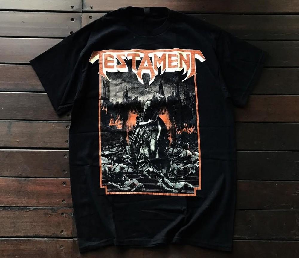 Группа Testament - Футболка The Death Размеры S-5XL Репринт Унисекс Футболка S