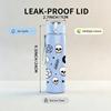 1PC Skull Moon Witch Pattern 750ml Color Plastic Sports Water Bottle Leakproof Flip Straw Lid Suitable for Sports Office Home Use