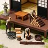 1:64 Scale Hand Painted Miniature Figures for Dioramas Props,Photography Collector Realistic Lumberjacks Figure Models