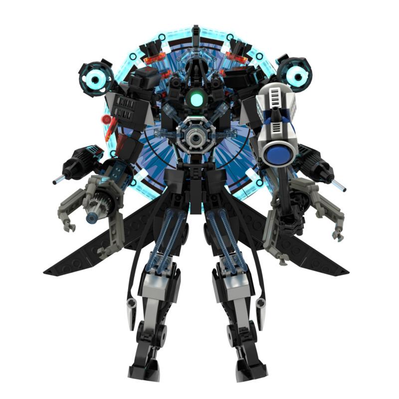 Nuovo Modello Titan Skibidi Toilet Giocattolo da Costruzione Modello Giocattolo Doppia Lama Titan Suono Ornamento Collezione Modello da Costruzione Per Regalo Bambino