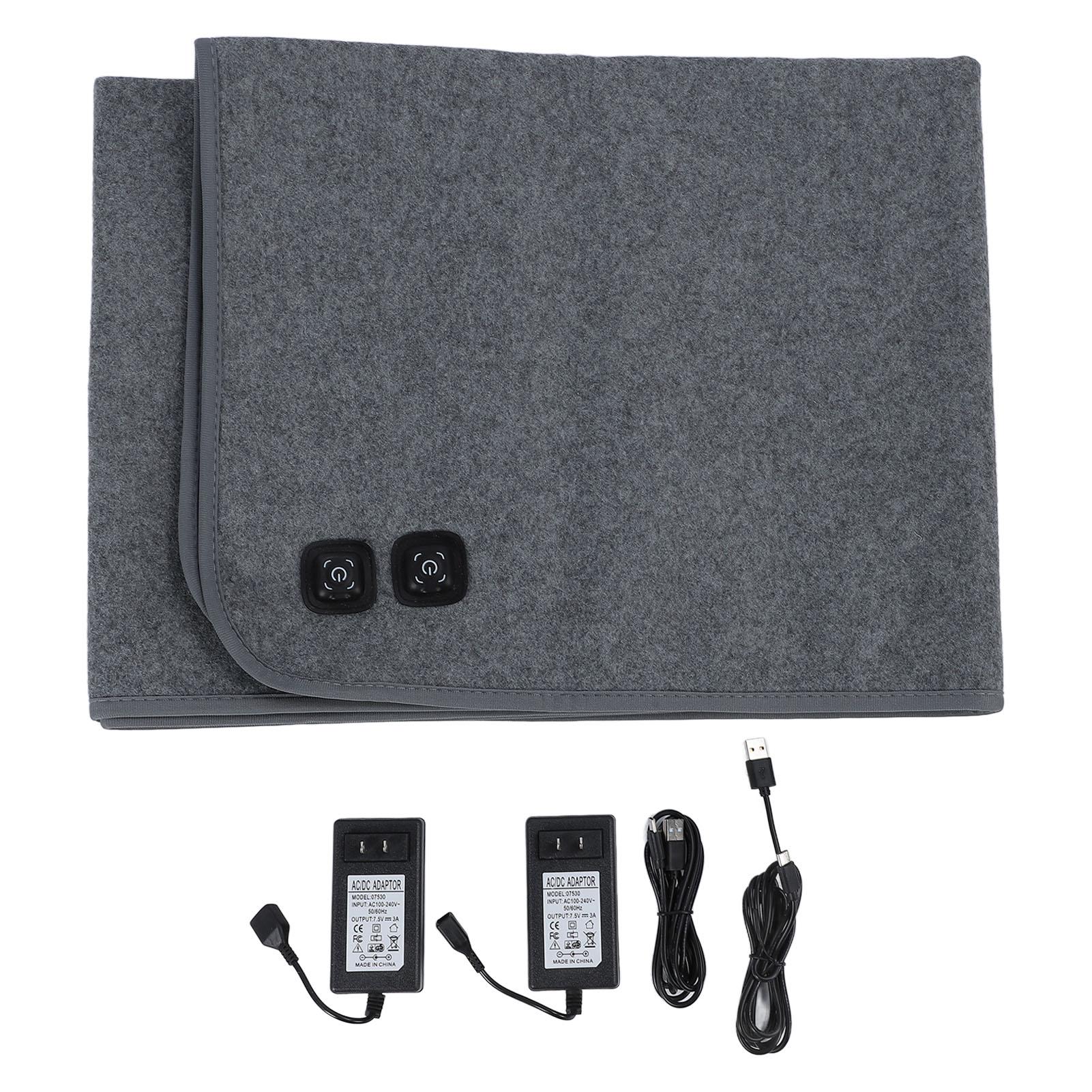 

Электрическое одеяло для кровати с подогревом, двойной контроль, одеяло 60 градусов по Цельсию, быстрый нагрев, 3 скорости, температура для дома