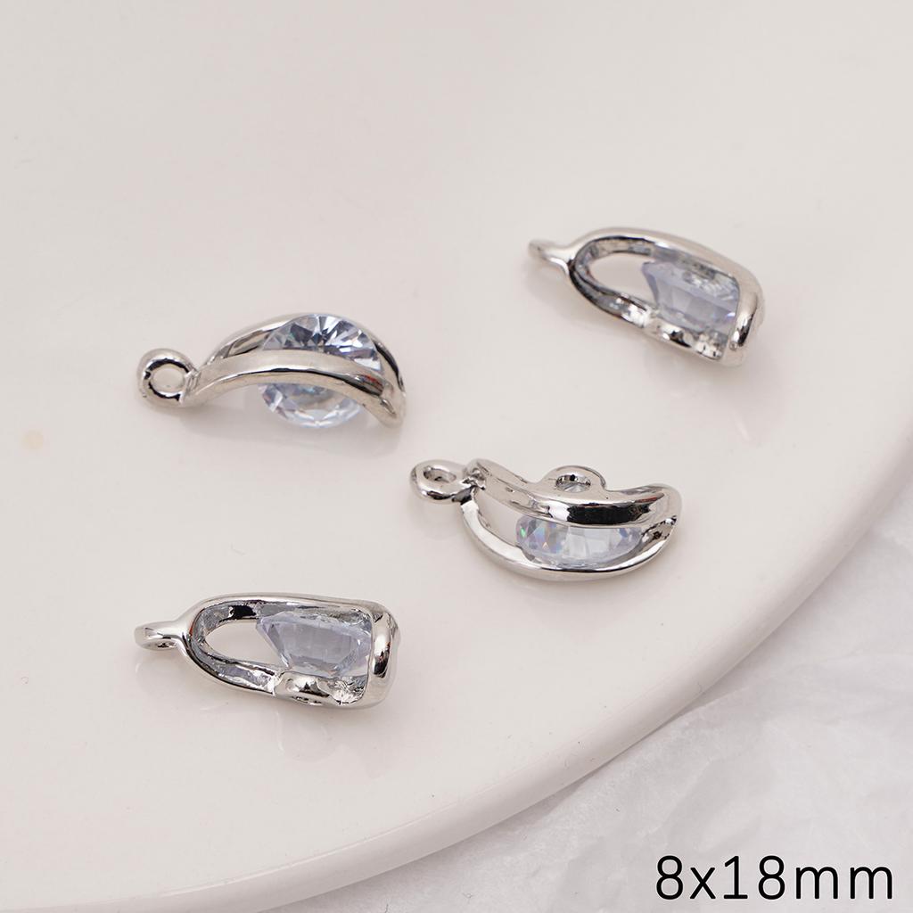 Κράμα Ζιργκόν Διατήρησης Χρώματος Κρεμαστά Στοιχεία Για DIY Βραχιόλια Κολιέ Κατασκευή Κοσμημάτων