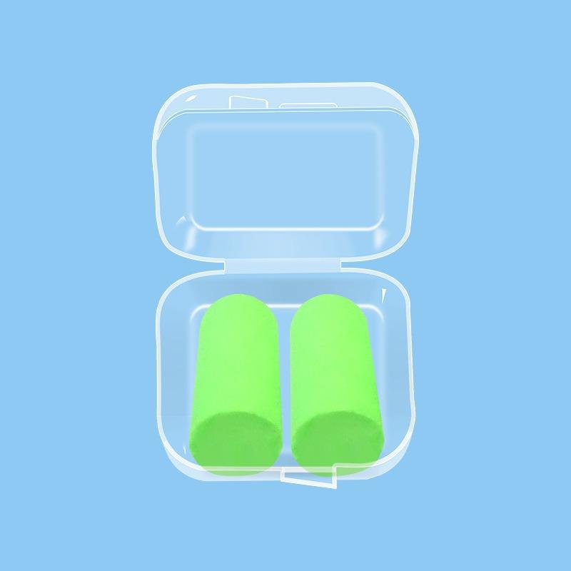 Sponge Noise-cancelling Earplugs Bullet Head Slow Rebound Silent Anti-snoring Earplugs Sleep Noise-cancelling Earplugs