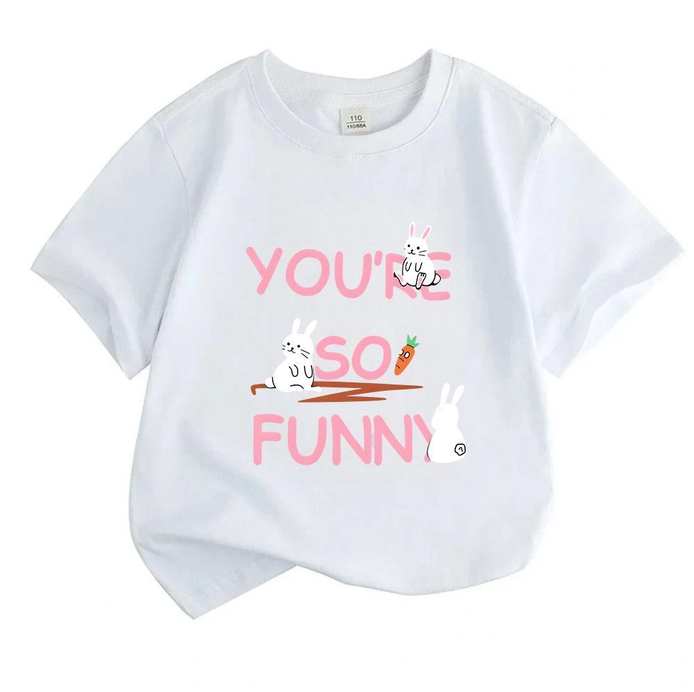 Kids Boys Girls 100% Cotton Crew Neck Short Sleeve T-Shirt,