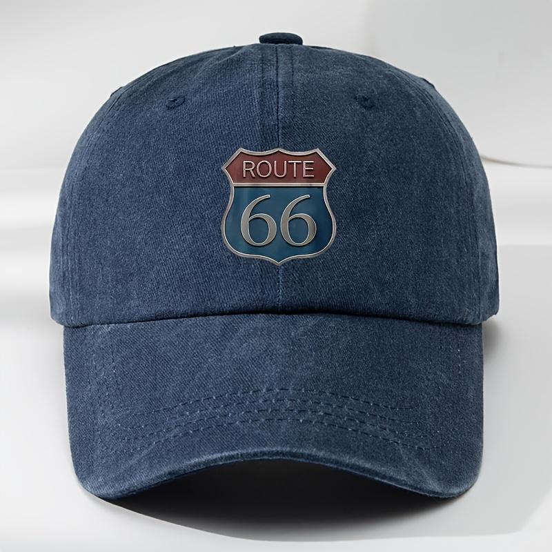 

Винтажная бейсболка Route 66 для мужчин и женщин, Ретро потертая папина кепка, Регулируемая кепка-снепбэк для дорожного путешествия, Солнцезащитная кепка Adjustable