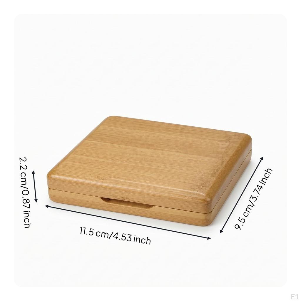 Oboes accessories Case Bamboo with Closure Wooden for Oboists, Music Studio,