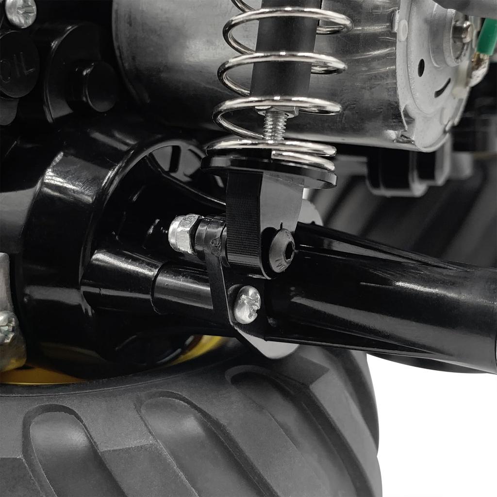 TRZX 4-Piece Aluminum Front and Rear Shock Absorber Mount Bracket Kit for 1/12 Tamiya 57409 CW-01 Lunch Box Upgrade Parts