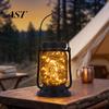 Glass Yard Lighting 1/2Pcs Solar Camping Lantern, Waterproof Rechargeable Super Bright LED Weatherproof Lantern Lamp, Outdoor Emergency Hiking