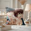 Cushion Cover Anti-dustmite Pillowcase Invisible Zipper Silky Short Plush Sofa Cushion Cover Junjou Romantica