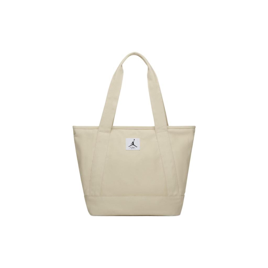 Jordan Flight Logo Solid Color Large Capacity Zipper Tote Bag Unisex Tote Bags Off-White JD2243019GS-001