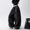 Pantaloni larghi a vita alta mimetici da donna: Stile Coreano, alla Moda e Casual