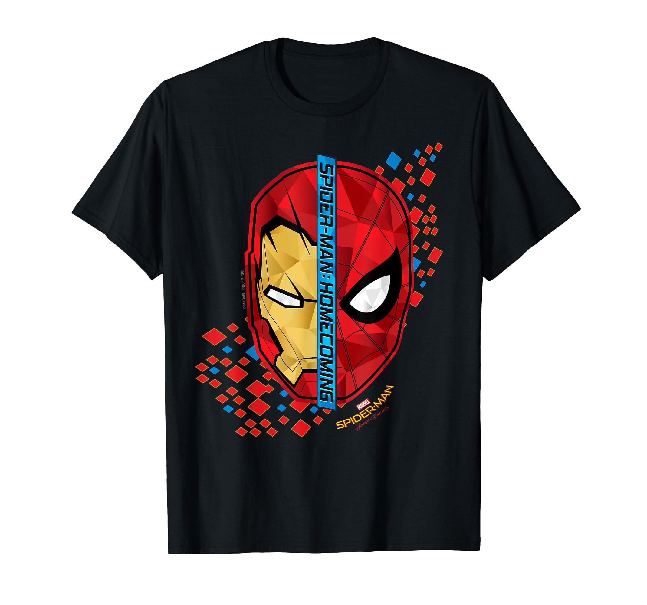 

Marvel Homecoming Iron Man Face to Face Spider-Man T-Shirt чёрный