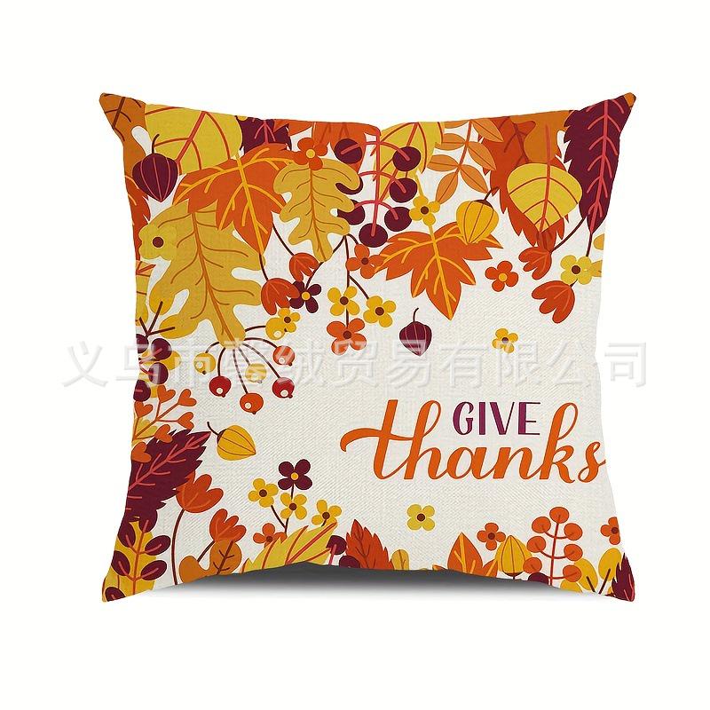 Autumn Pumpkin Pattern Pillowcases - Decorative Throw Cushion Covers