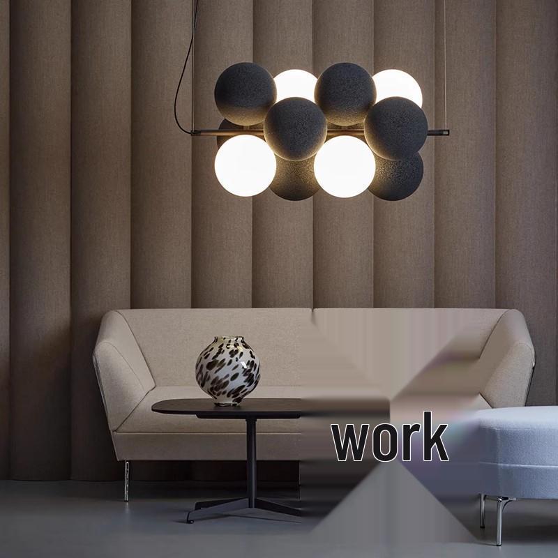 Wabi-Sabi Nordic Luxury Velvet Chandelier for Villa, Living Room, Bar, or Bedroom