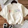Wildflower Floral Graphic T Shirt Boho Cottagecore Aesthetic Casual Oversized Cotton Short Sleeve Men Women Streetwear Tee