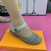 Plateau-Sandalen mit offenem Zehenbereich für Damen - Neuer Stil, Weiche Sohle, Weiche Oberfläche, Niedriger Absatz, Schuhe mit Vorderriemen